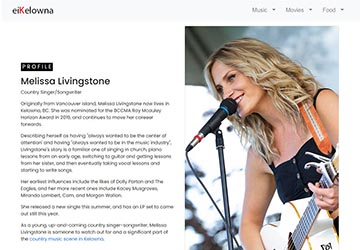 Image of Melissa Livingstone active profile page