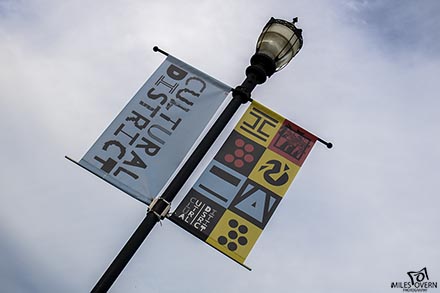 Kelowna Cultural District Banner | Photo copyright (c) 2020 Miles Overn Photography