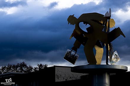 Running Man Sculpture | Photo copyright (c) 2021 Miles Overn Photography