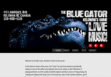Image of Blue Gator website