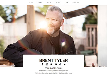 Image of Brent Tyler Website