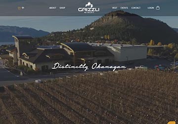 Image of Grizzli Winery Website