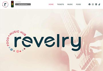 Image of Revelry website