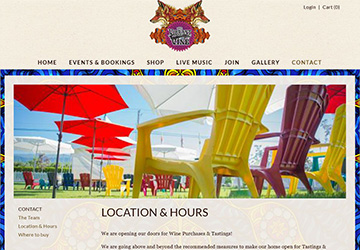 Image of The Vibrant Vine Website